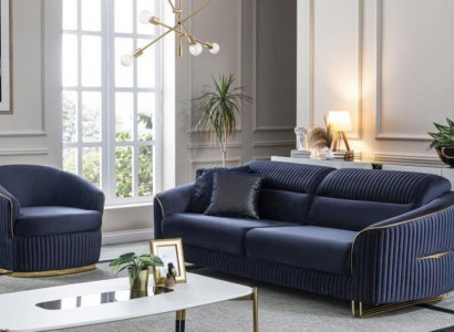 Sofa Set 3+1 Seater Furniture Modern Set Design Sofa New 2-piece Fabric Couch